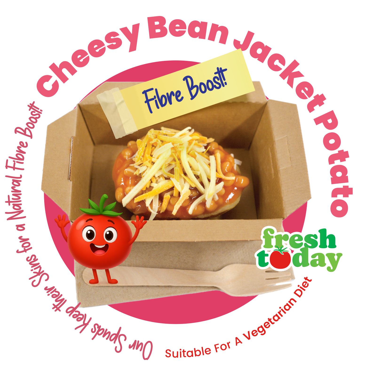 Freshtoday Menu Cheesy Bean Jacket Potato