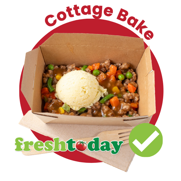 Freshtoday Donegal roast beef, mash, veg and gravy school meal made with 100% Irish beef